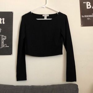 Black crop top
